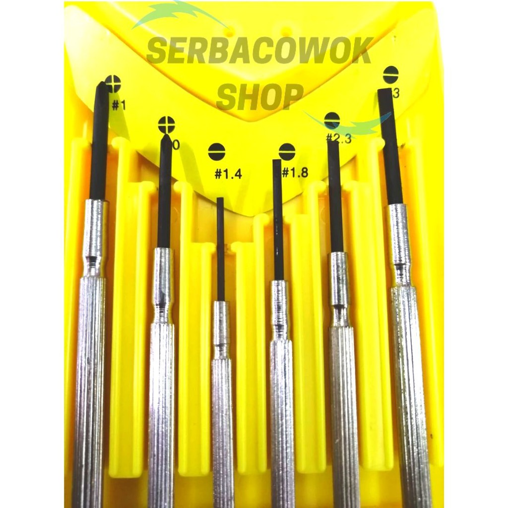 Obeng Jam 6 Pcs Screwdriver Set Taiwan Termurah Berkualitas