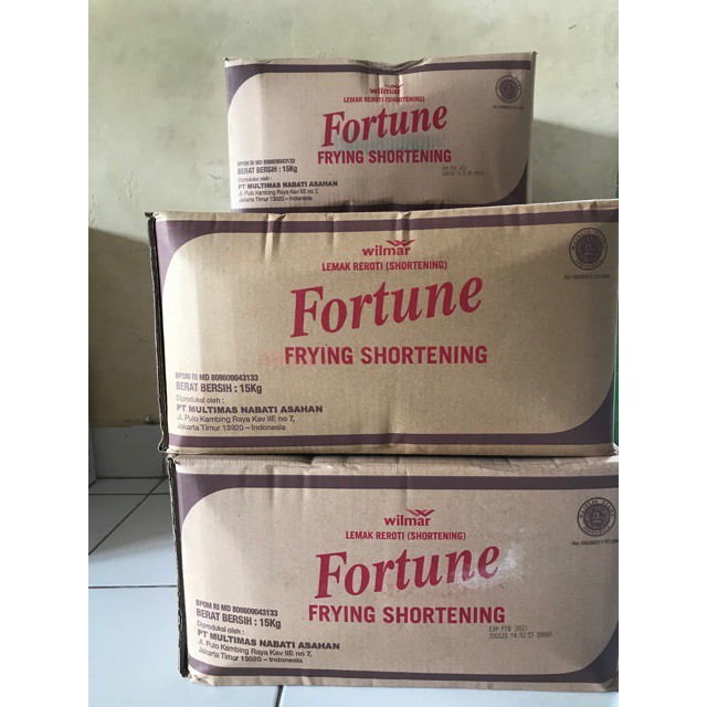 Fortune Frying - Minyak Goreng Padat 15kg / Makanan / Minyak / Minyak Padat