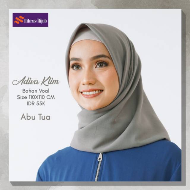 HIJAB SEGIEMPAT ADIVA KLIM || NIBRAS HIJAB