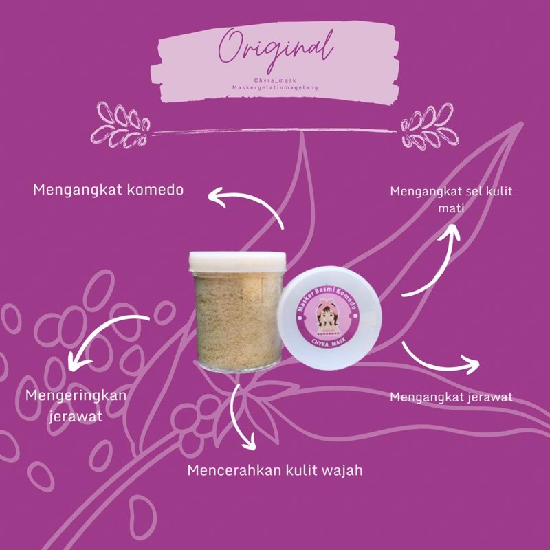 Masker komedo 50gr | Masker komedo organik | masker komedo