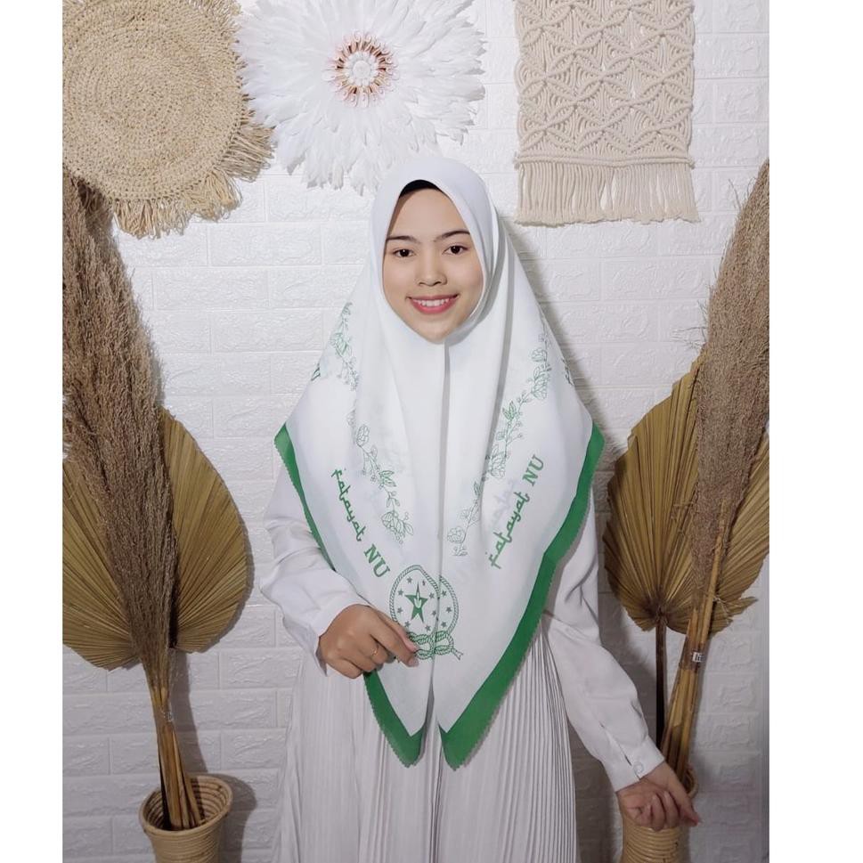 Produk.. Rysani Hijab-Fatayat NU Muslimat NU segi empat Voal NU 96