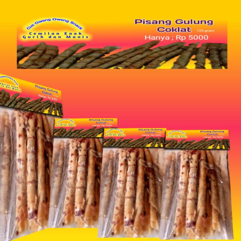 

Pisang Gulung Coklat/kulit pisang coklat/Aroma Sale