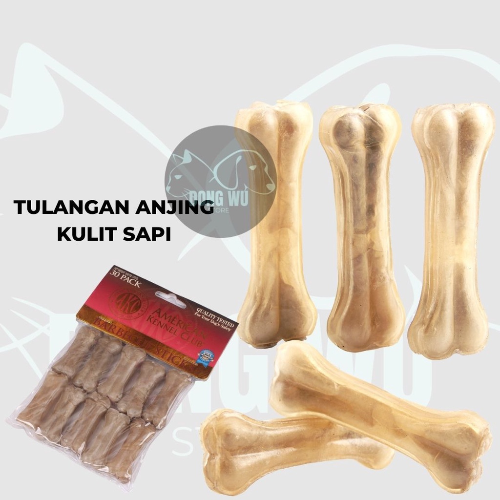 DONGWU MAKANAN HEWAN KUCING ANJING KUCING TULANG GIGIT TWIST STICK / SNACK ANJING HEWAN KULIT SAPI