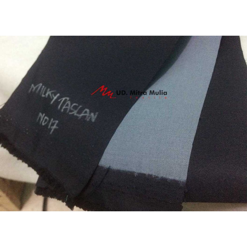 Bahan Milky Taslan, Bahan Jaket Anti Air, Apd, Kode No 17  Warna Biru Dongker
