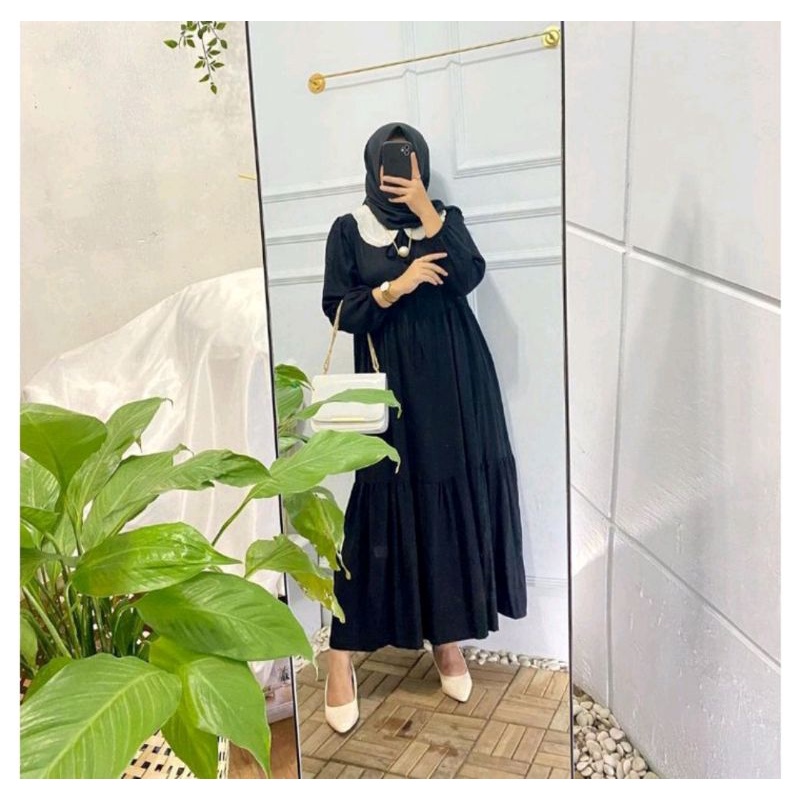 MIDI DRESS VIRAL 2022 TERBARU TERMURAH / BAJU WANITA BUSUI SLETING DEPAN