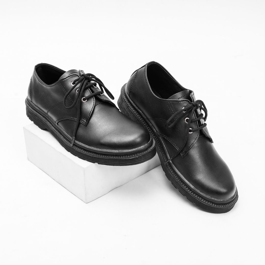 Xcloud x LALAKI Sepatu Formal Oxford Casual Pria DAYYAN Black