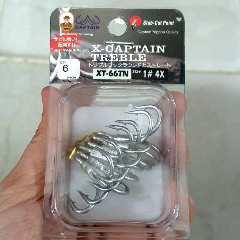 TREBLE HOOK CAPTAIN XT 66 TN  no. 02/ PANCING CABANG 3