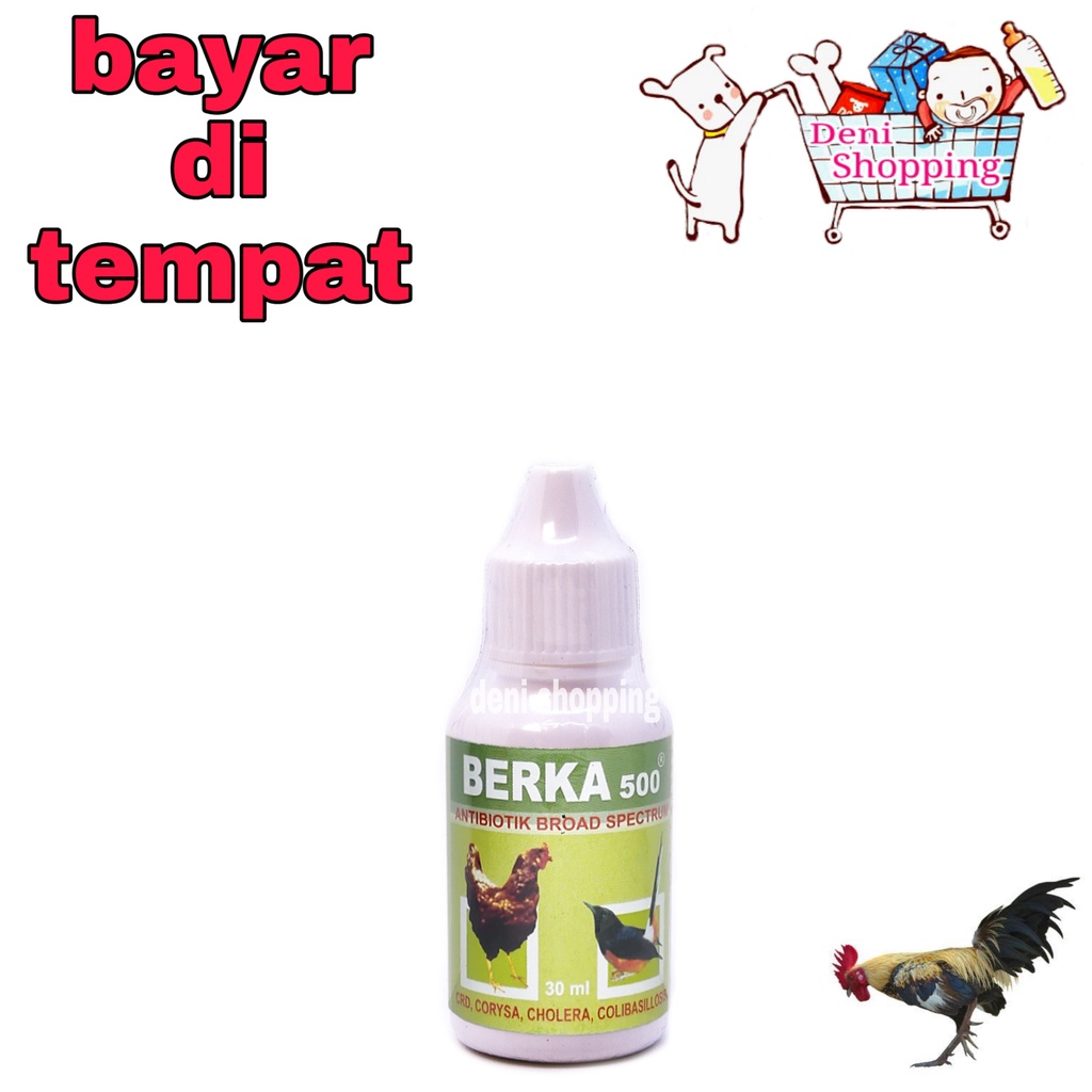 BERKA 500 ANTIBIOTIK AYAM BEBEK BURUNG OBAT SAKIT FLU VIRUS DEMAM DIARE