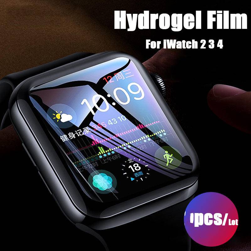 Lapisan Hydrogel Pelindung Layar Apple Watch Seri 7 6 Se 5 4 3 2 Ukuran 41mm 45mm 40 / 44mm