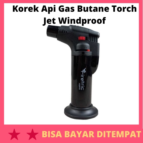 Korek Api Gas Butane Torch Jet Windproof / Korek Api Gas Butana Butane Semprot Torch Pistol Tembak J
