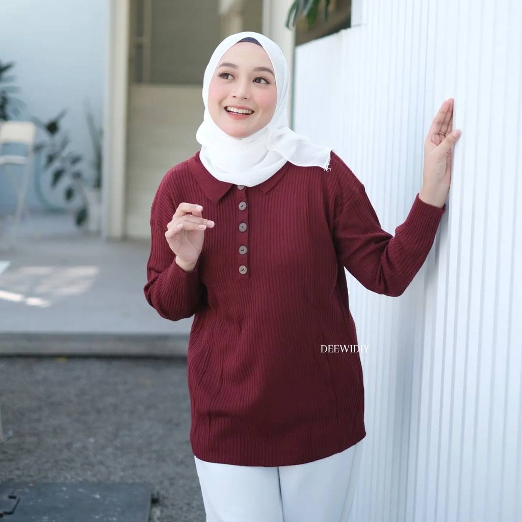 ATASAN RAJUT PREMIUM WANITA / ATASAN RAJUT BUSUI PREMIUM WANITA / SWEATER PREMIUM BUSUI / ZOYA SWEATER - DEEWIDIY