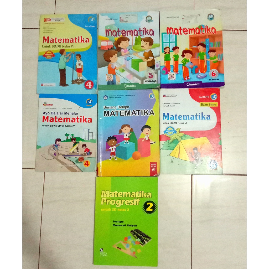 Obral Buku Matematika SD kelas 2,4,5,6