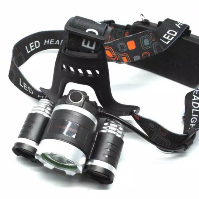 Power Headlamp 3 LED 5000 Lumens Cree XM-L - T6 TaffLED