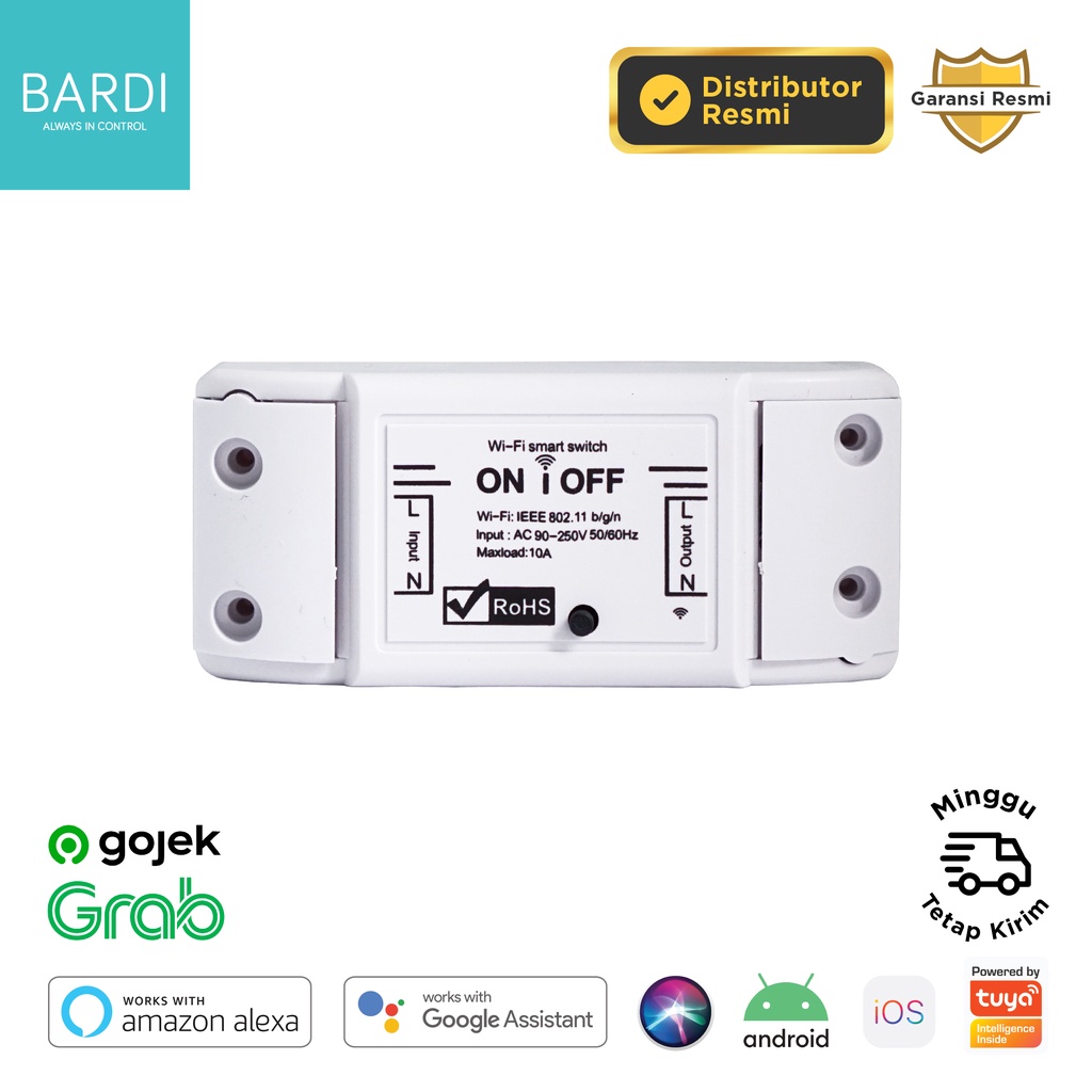 BARDI Smart BREAKER ON OFF Switch Wireless IoT Home Automation | Shopee ...