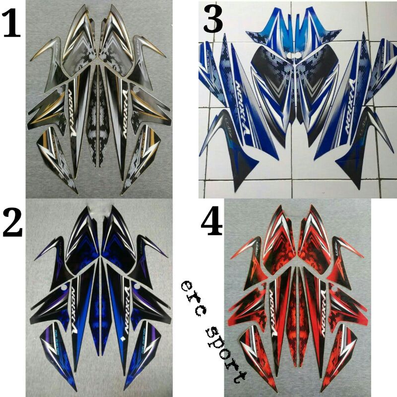 striping sticker vixion old 2008 2009 list bodi motor yamaha vixion old 2008 merah biru hitam biru