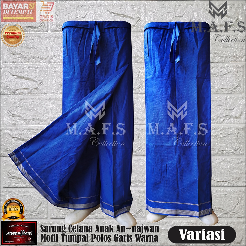 SARUNG CELANA ANAK ANNJAWAN MOTIF TUMPAL POLOS WARNA NEW