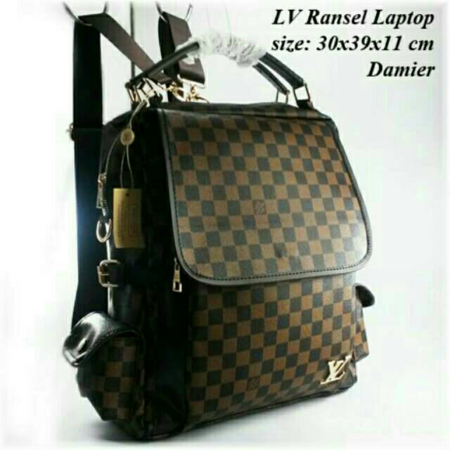 DISKON... Tas Import LV Ransel Laptop 3in1