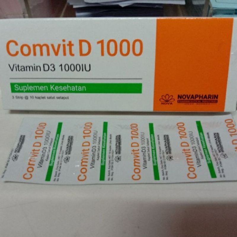 Vitamin D 1000 iu Comvit per strip /@ 10 kaplet