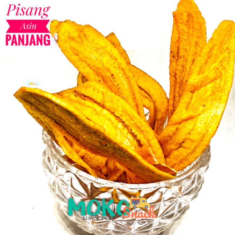 

Snack cemilan kiloan kripik pisang kepok asin 250gr