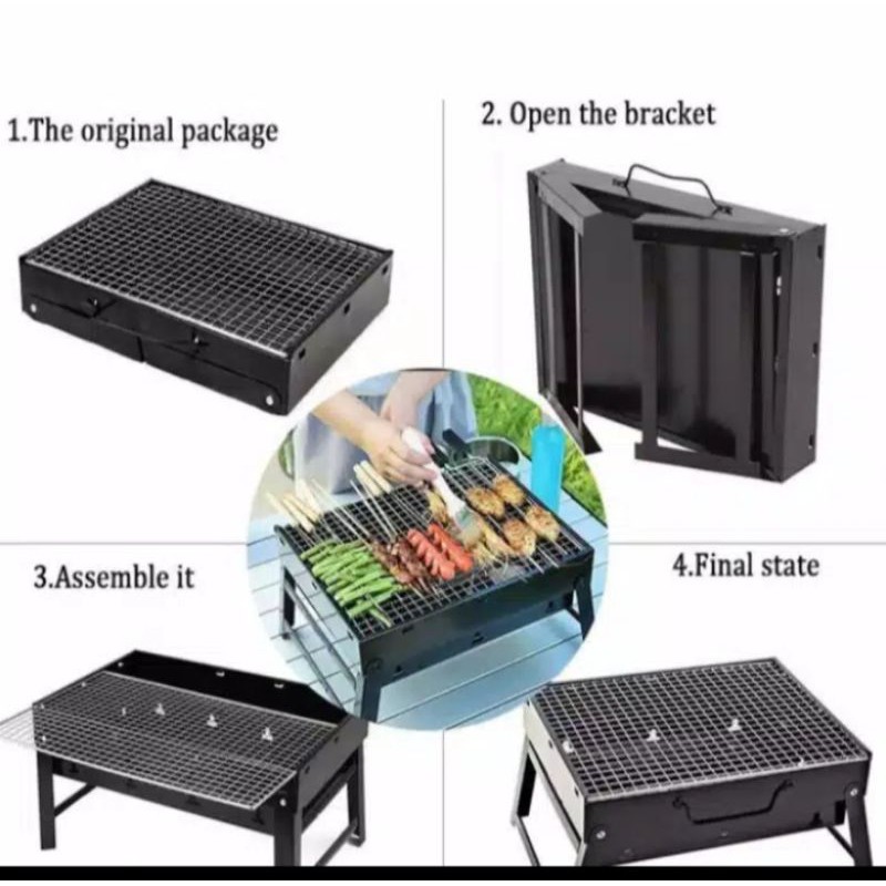 Panggangan Portable Lipat Griller BBQ Alat Bakaran Sate SERBAGUNA TERMURAH