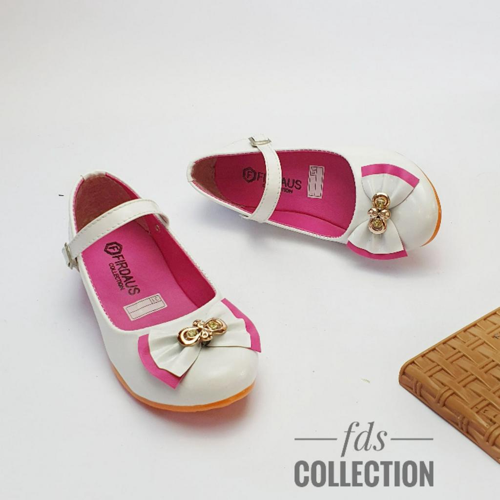 Sepatu Flat Shoes Anak Perempuan Slip On Empuk Motif Pita