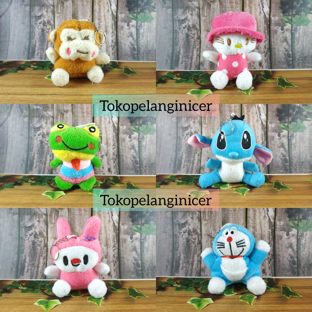 Gantungan Kunci Boneka Kecil aneka / GANCI Karakter murah Tokopelanginicer