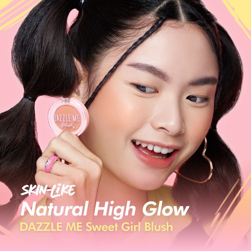 DAZZLE ME Sweet Girl Blush On Powder Matte Cheek Blusher