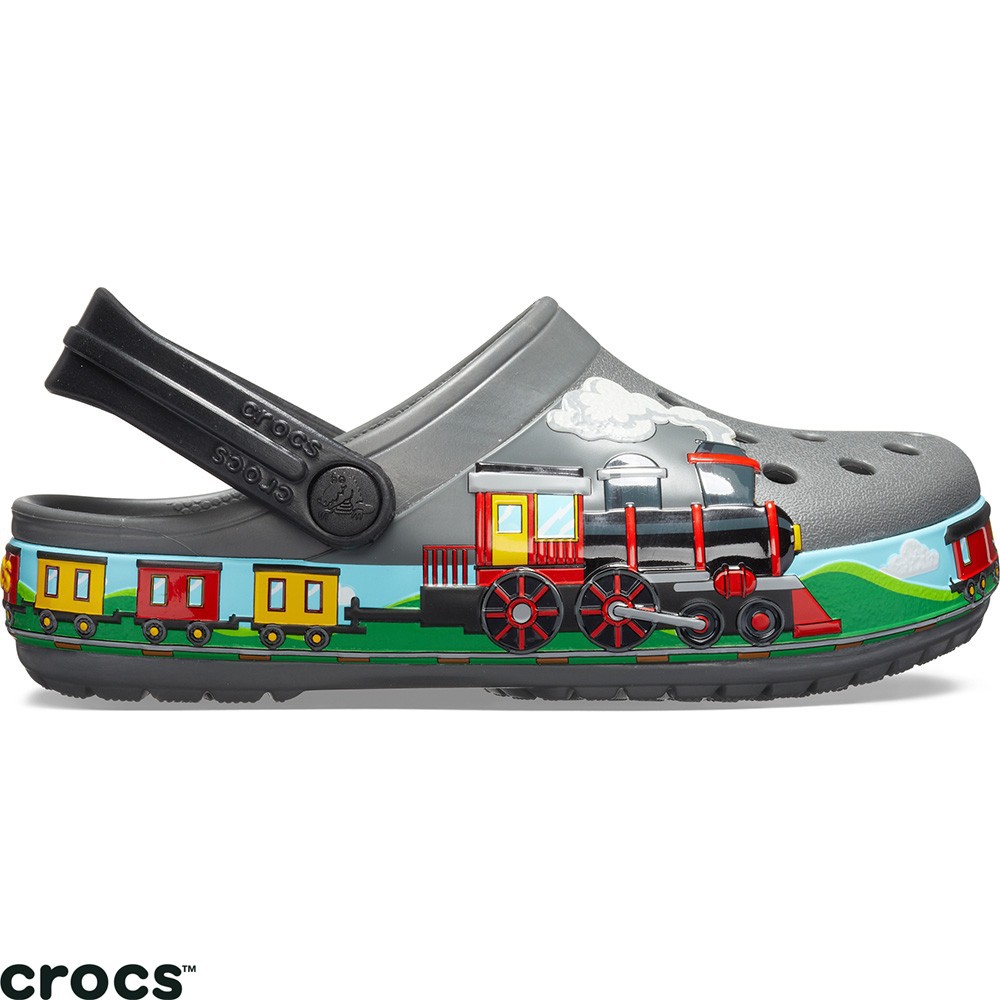 Crocs Train Sandal Anak Cowok Cowo Original Crocs