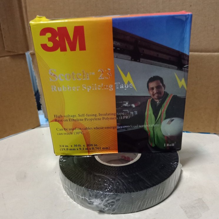 3M Isolasi Listrik Scotch 23 Rubber Splicing Tape Shopee 