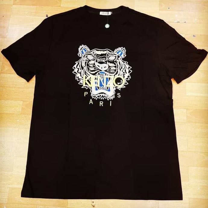 Kaos Oblong Kenzo Mirror Quality Bordir Tiger / Unisex .Aruansy.Olshop
