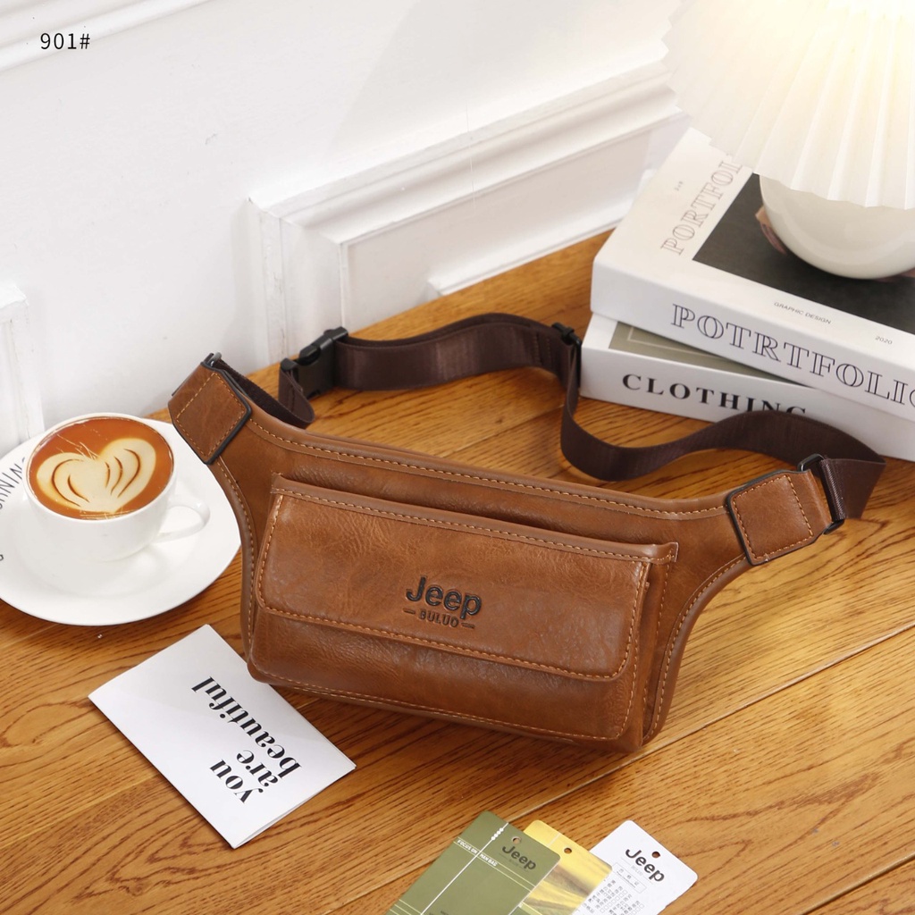 Men Waist Bag Pack Casual Functional Money Phone Belt Bag Male Women Sling Bag #901