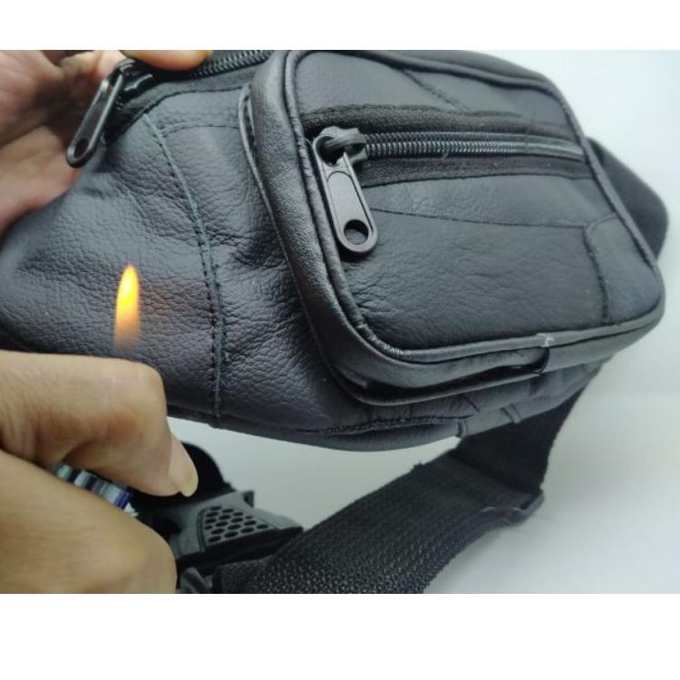 Viral Tas Selempang Pria Kulit Tas Kulit Pria Waist Bag Pria Original