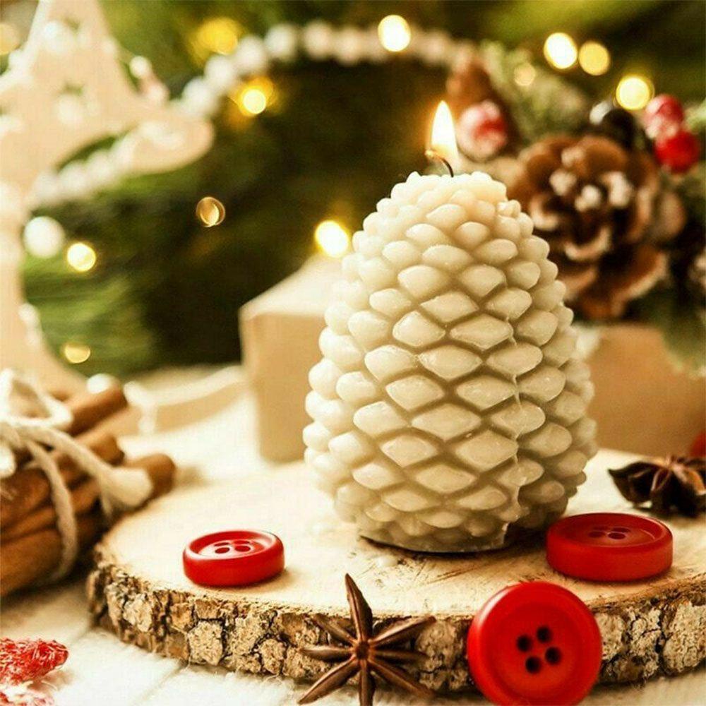 Cetakan Lilin Bentuk Buah Pinus Bahan Silikon