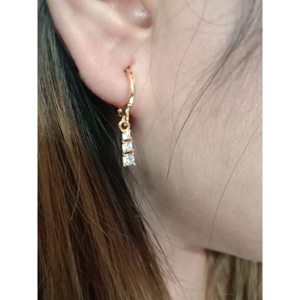 anting permata gantung //anting jurai//anting wanita