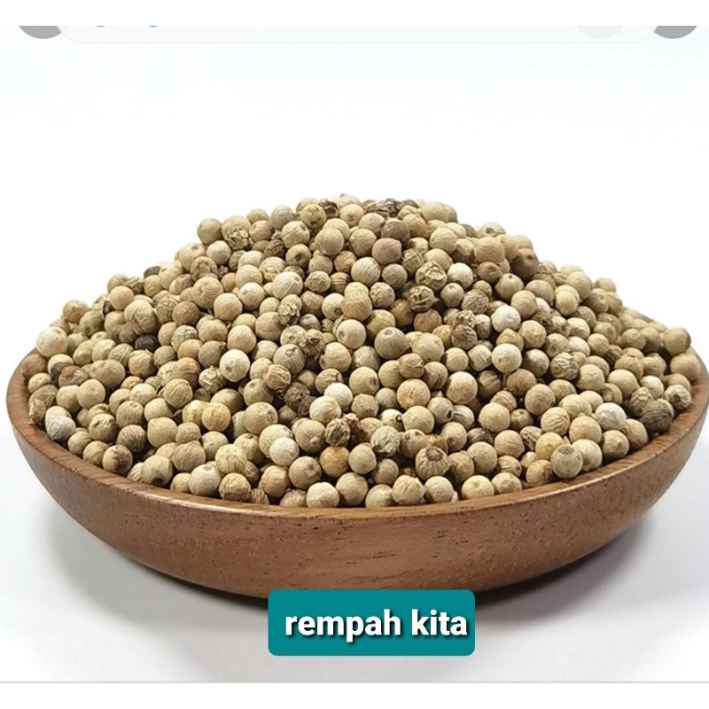 

Lada Putih Bulat/Merica/Whole White Pepper/Asli