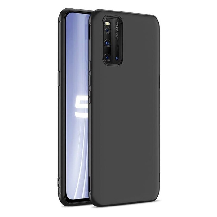 BLACK MATTE CASE OPPO A52 - A92 - SOFTCASE SLIM HITAM