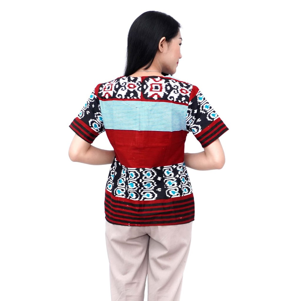 Atasan Batik Wanita Blouse  Modern Batik Dua Putri Collection-2