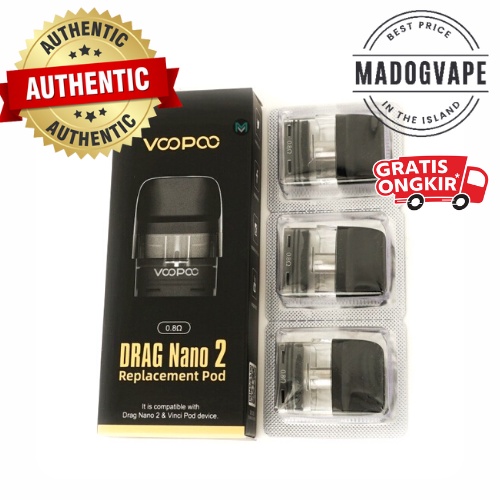 Cartridge Drag Nano 2 0,8 Ohm 100% Authentic | Cartridge Vinci Pod Kit