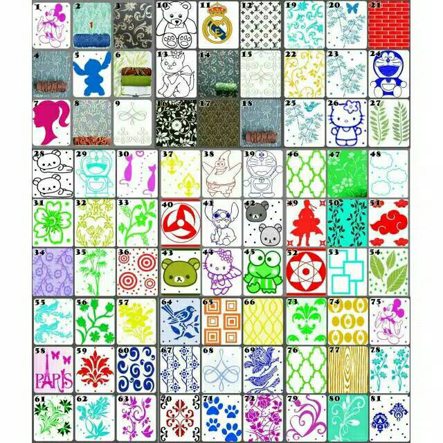 Roll cat dinding motif ORIGINAL