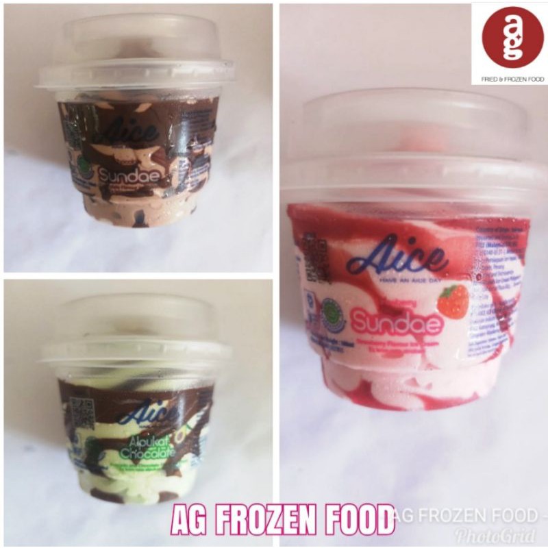 

Aice Sundae All Variant / Cup (dikasih Es Block dari toko)