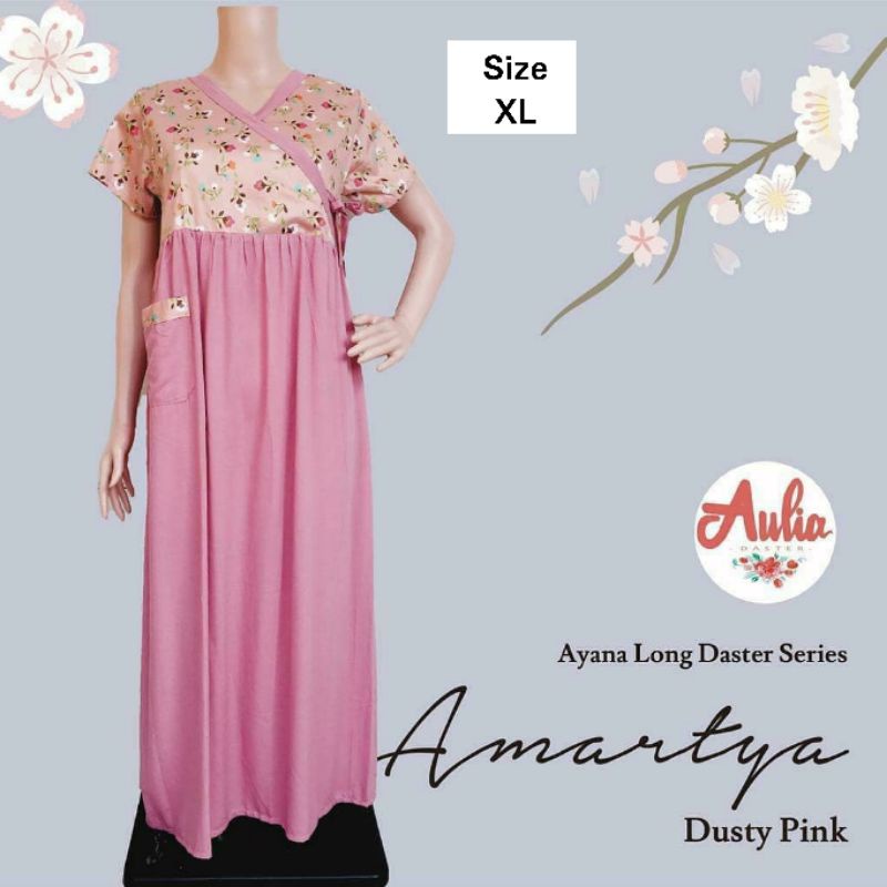 Long Dress Ayana Series Homedress Katun Jepang Ori Rayon Twill by Aulia Daster