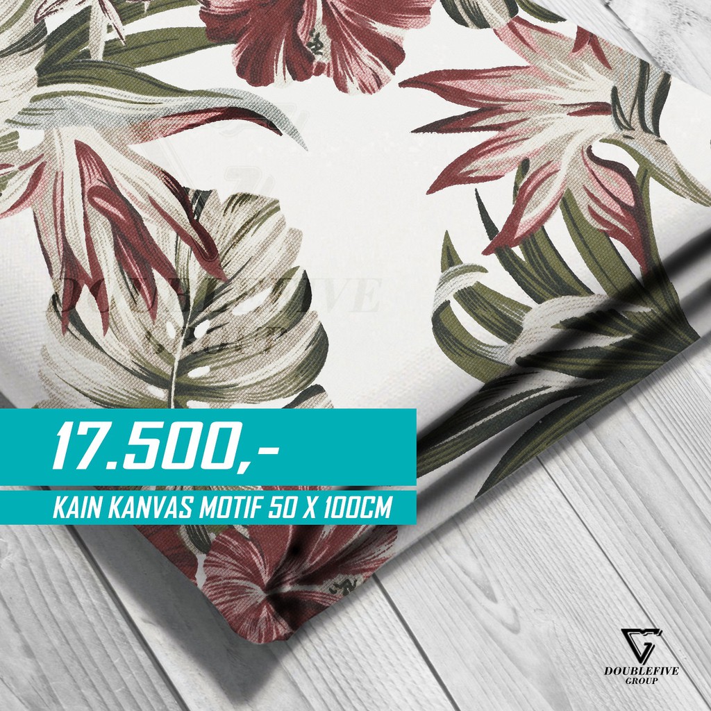 Kain Kanvas Meteran Motif 50 x 100 Cm - Sepatu