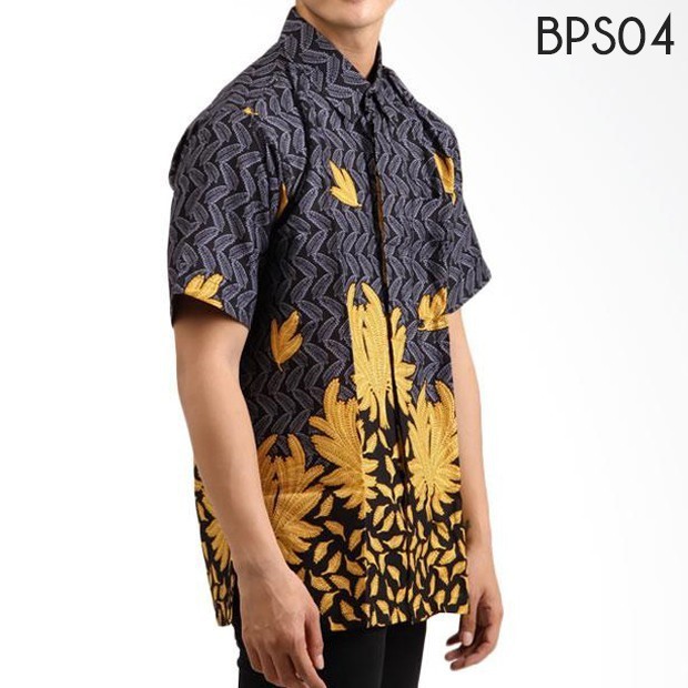 JHT  Baju Batik Lengan Pendek Baju Kemeja Pria Baju Pesta Pria BEST7