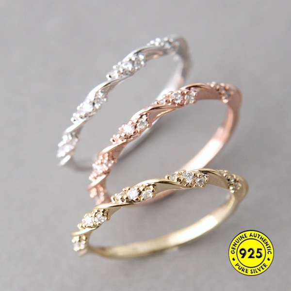 Cincin Emas 18k Bahan S925 Silver Untuk Aksesoris