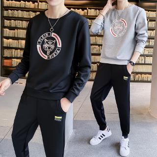 Setelan Kaos  T shirt Lengan  Panjang  celana Santai Untuk 