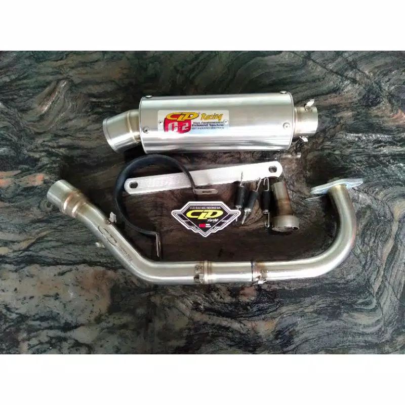 Knalpot CLD Racing type C2 & C7 Mio j Mio M3 125 Fino 125 Soul GT