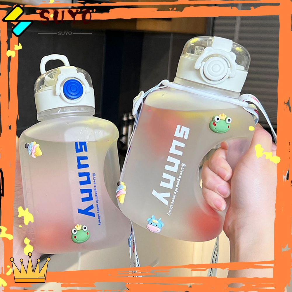 Suyo Botol Air Minum Portable 1000ML Dengan Sedotan Untuk Olahraga / Travel