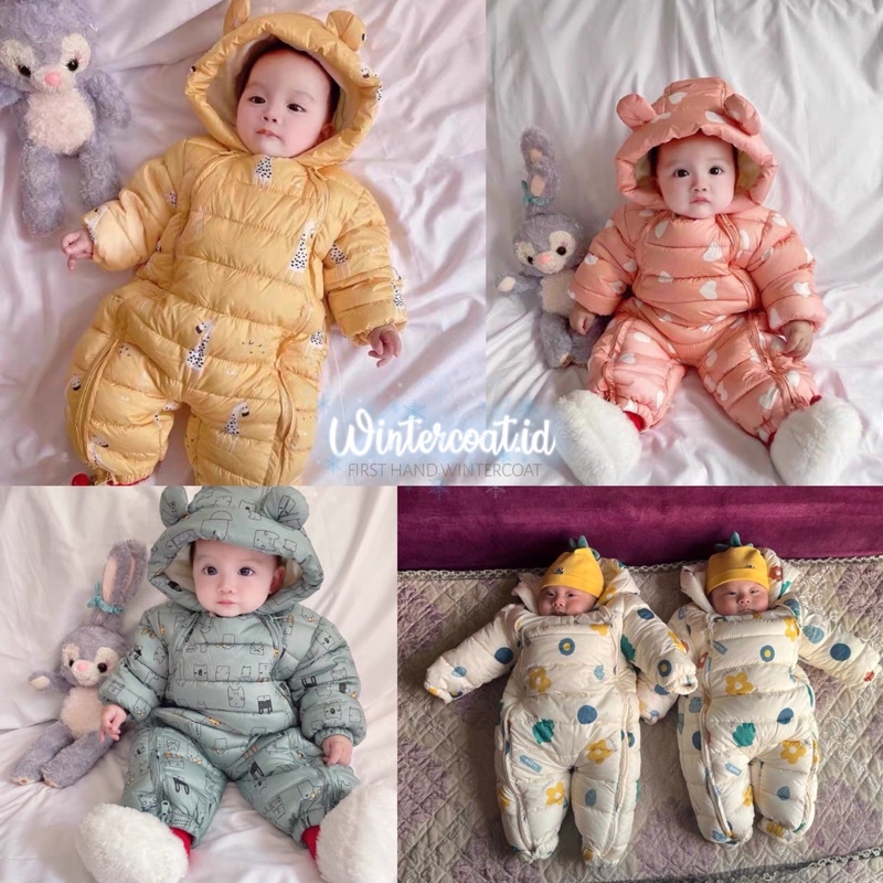 Overalls bayi winter jumper coat baby musim dingin set import hangat warm overall jaket anak outfit