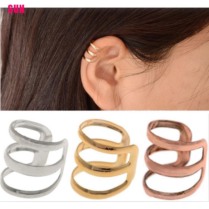 Anting Klip On Gaya Punk Rock Untuk Unisex