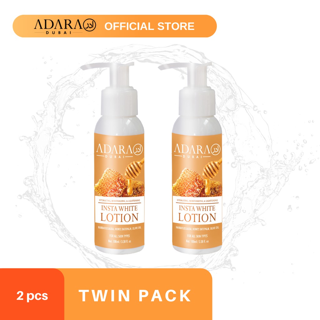 

ADARA Twin Pack - InstaWhite Hand & Body Lotion